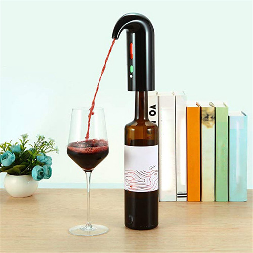 Bomba Dispensadora Eléctrica Para Verter Vino, Color Negro