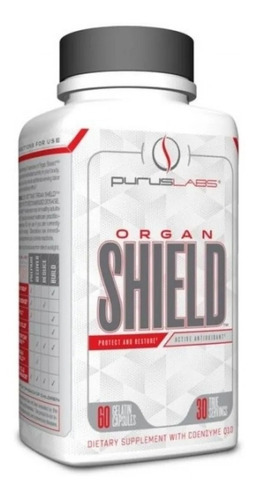 Organ Shield - Purus Labs - 60 Capsulas - Protetor Hepático