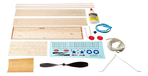 Guillows, Avión Fly-boy Kit Para Armar De Madera Balsa Color 4401
