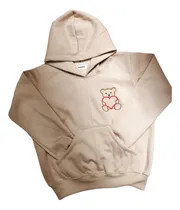 Comprar Polera Teddy Mujer Con Capucha, Bolsillo Canguro, Moda 2023