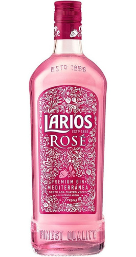Gin Larios Rose Premium Gin Mediterranea. Quirino Bebidas