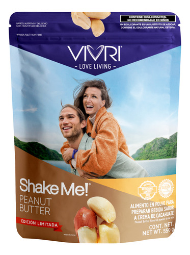 Vivri Shake Me! Peanut Butter Sustituye La Comida