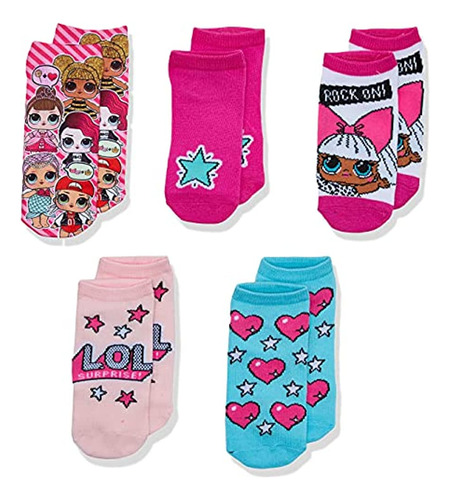 ~? L.o.l. ¡sorpresa! Chicas Lol Sorpresa! 5 Pack Calcetines 