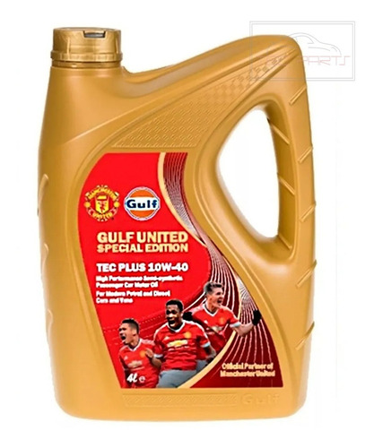 Aceite Gulf Tec 10w40 Semisintetico 4 Litros