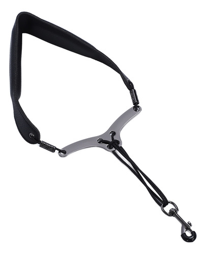 Correa De Cuello De Saxofón Negra Negra Para Saxo Alto Trans