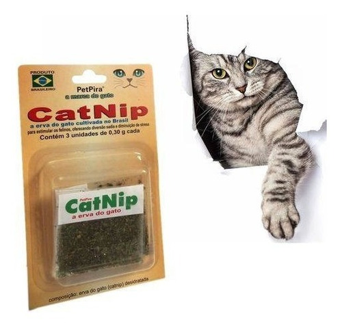 Erva Do Gato Catnip Nepeta Petpira Gatos Cat Desidratada Pura E Orgânica 9g