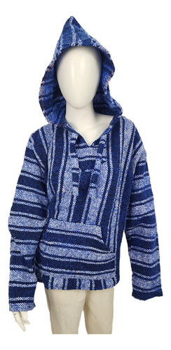 Sudadera De Jerga Dama Poncho Canguro Capucha Hoodie Craft