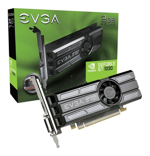 Imagem 1 de 5 de Nvidia Evga Geforce 10 Series Gt 1030 02g-p4-6333-kr Low Pro