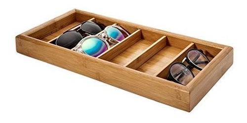 Mygift Bambu 6-slot Y De Sol Eyewear Visualizacion Bandeja