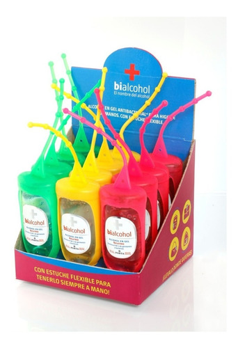 Dispenser Holder Porta Alcohol Gel Escolar 60ml X3