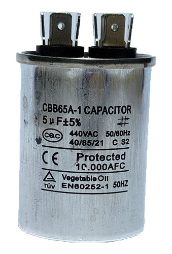 Capacitor De 5µf 440v Tc