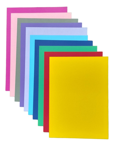Cartulina Escolar Satinada 62,5x45 Colores 10 Pliegos