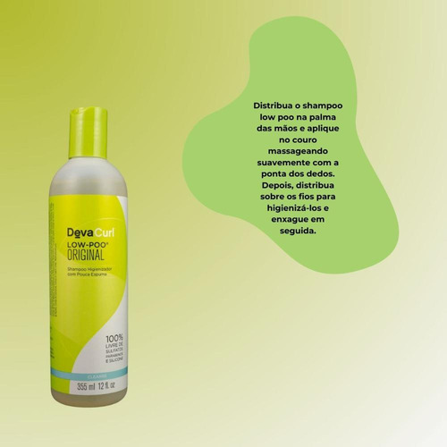 Devacurl Low-poo Original Shampoo Com Pouca Espuma 355ml