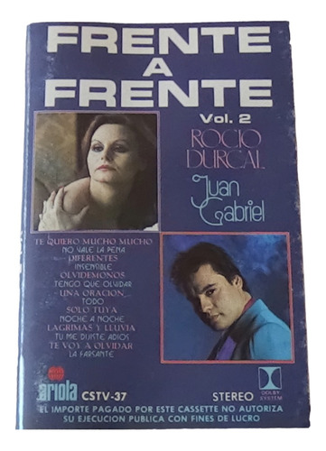 Rocio Durcal Juan Gabriel Vol. 2 Frente A Frente Cassette
