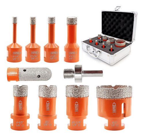 Taladro De Diamante Core Bits Set, 10 Piezas De Azulejo...