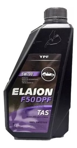 Aceite Sintetico Elaion F50 Dpf 5w30 Ypf 1l