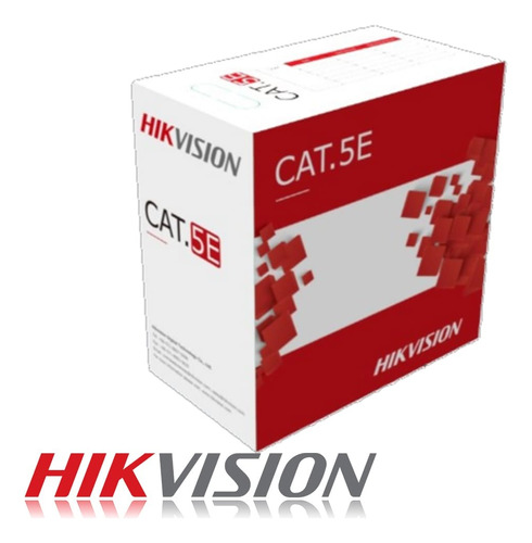 Cable Utp Cat5e Hikvision Bobina 305m Outdoor 24awg 100% Cob