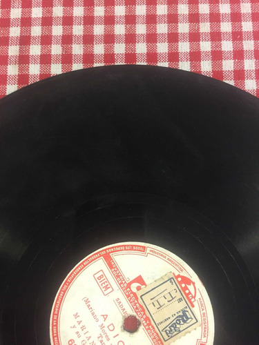 Disco De Pasta Mariano Mores Odeon 61003 78 Rpm (Usado)