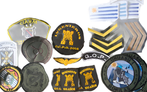 Parches Militares, Distintivos Escuadras, Lote 205 Piezas