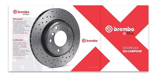 Imagen 2 de 5 de Par De Disco Brembo Sólido Hiper Tras Bora Gli Golf Gti A5