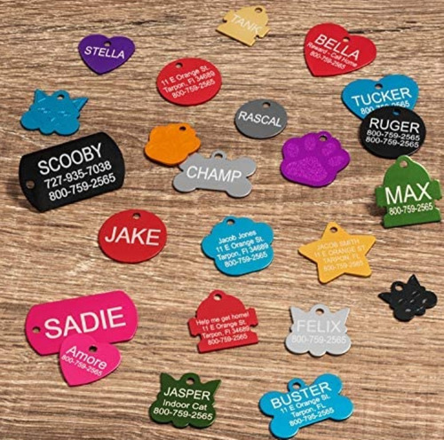 Imagen 3 de 7 de Plaquitas Placas Identificadora Personalizada Para Mascotas