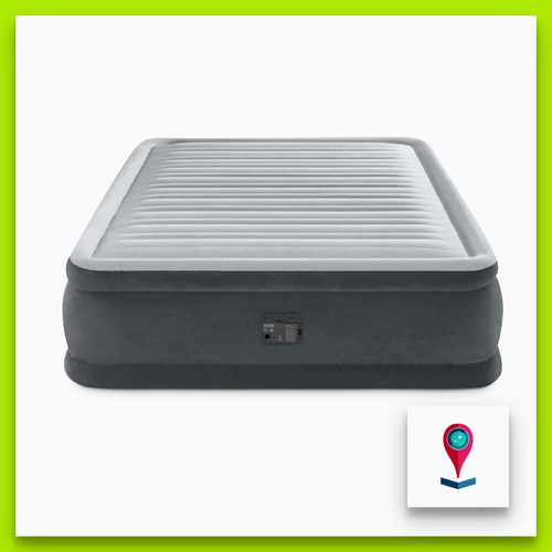 Imagen 3 de 5 de Intex 25056/2 Colchon Inflable Electrico Dura-beam 2 Plazas