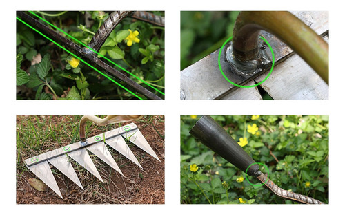 2 Azadas De Jardinería Para Verduras, 5 Puntas 7 Puntas