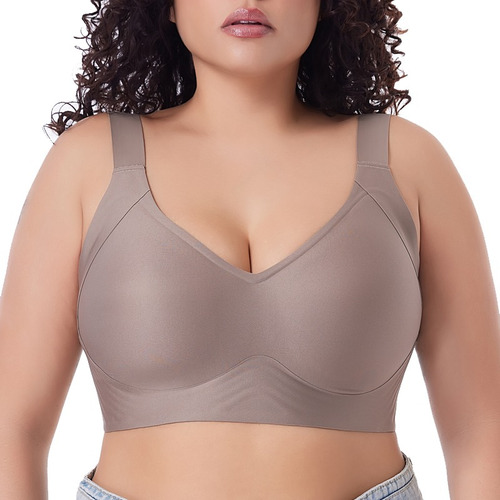 Sin Costuras De Talla Grande Brasier Push Up Sin Varilla
