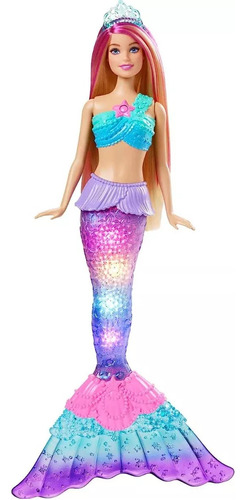 Barbie Dreamtopia Sirena Luces Magicas Sumergible Playking
