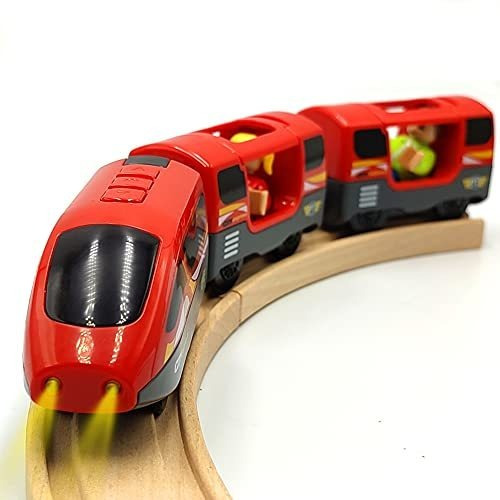 Batería De Tren Operada Para Wooden Train Track Set Kjm8g