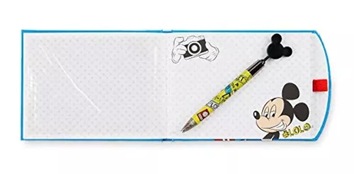  Disney Mickey Mouse - Libro de autógrafos con bolígrafo y  cordón con tarjetero de identificación para vacaciones : Productos de  Oficina