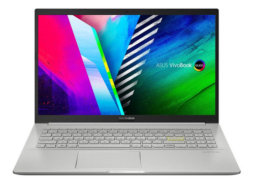Laptop  Asus VivoBook 15 OLED K513EA transparent silver 15.6", Intel Core i5 1135G7  12GB de RAM 512GB SSD, Intel Iris Xe Graphics G7 80EUs 1920x1080px Windows 11