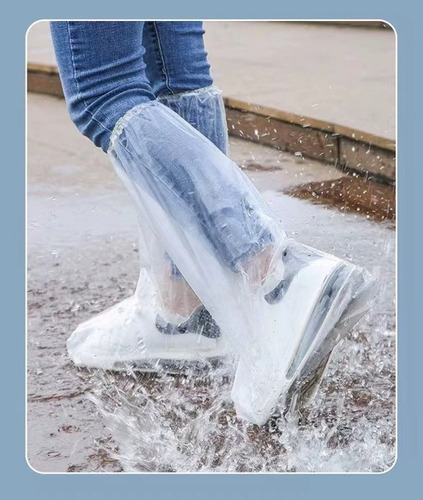 5 Pares Cubre Zapatos Para Lluvia Desechables Impermeables