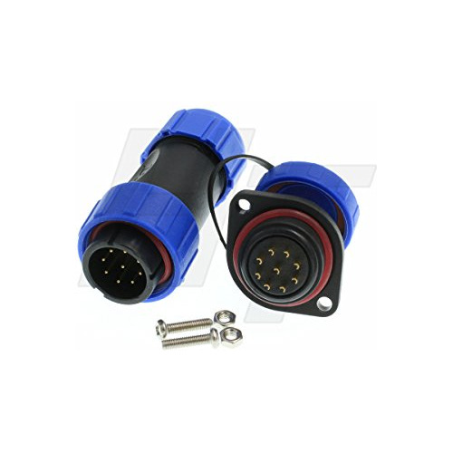 Conector Circular Resistente Agua 9 Pin Hangton He21