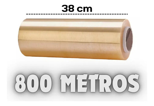 Rolo Bobina Plastico Papel Filme Pvc Esticavel 38cm X 800m