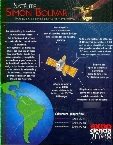  Satelite Simon Bolivar Venesat1 Para Armar Origami