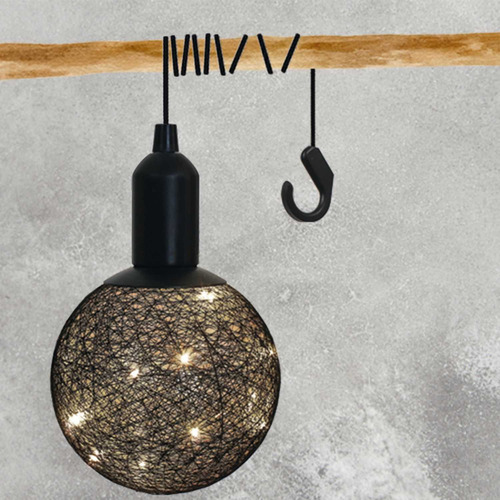 Lámpara Colgante Decorativa Negra 20 Cm La104