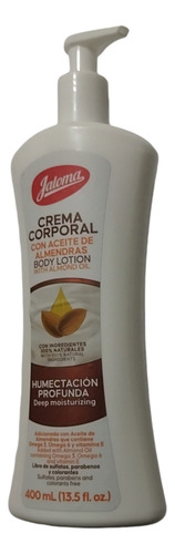 Crema Corporal Con Aceite De Almendras Jaloma 400 Ml