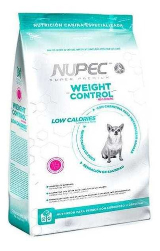 Imagen 1 de 3 de Croquetas Nupec Weight Control Razas Pequeñas 8kg