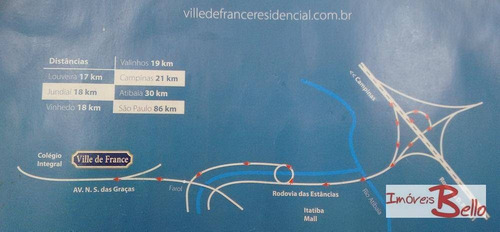 Imagem 3 de 3 de Terreno À Venda, 380 M² Por R$ 245.000,00 - Ville De France - Itatiba/sp - Te0465
