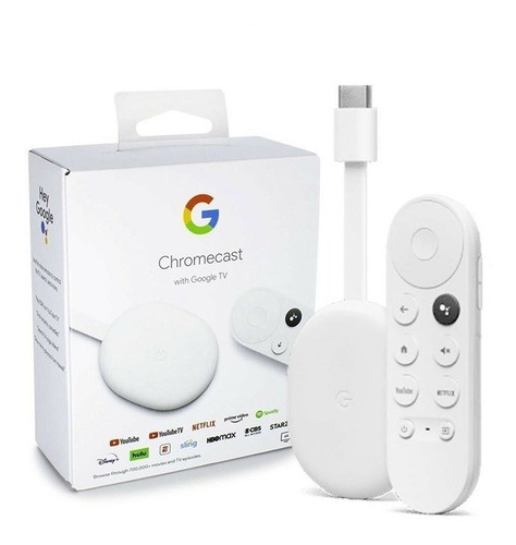 Google Chromecast 4 Generacion Hdr Tv Original + Obsequio 