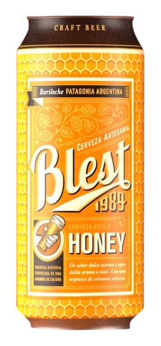 Cerveza Blest Honey Lata 473 Ml