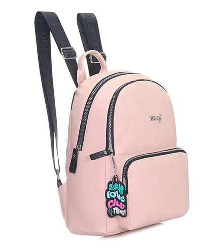 Mochila Cartera Trendy Eco Cuero Urbana Mujer Moda Actual 