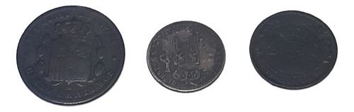 Monedas Antiguas De España Años 1877 1885 Plata 835 Y 1911 (Usado)