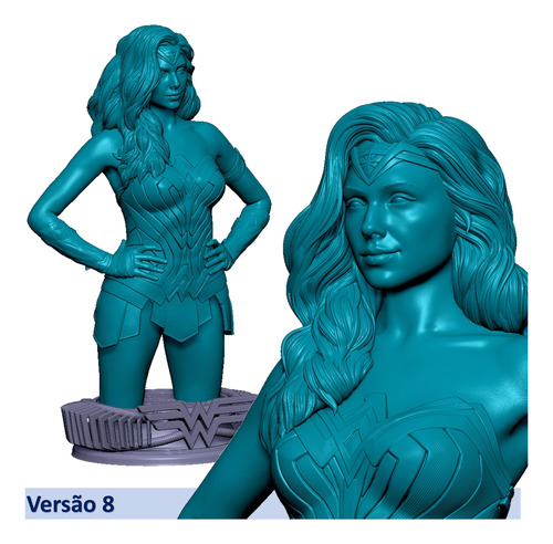 Mulher Maravilha 3d Stl - Pacote 8 Versões (gal Gadot)