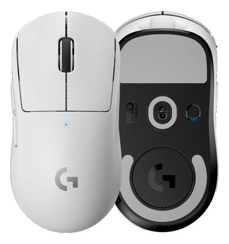 Imagem 1 de 1 de Mouse para jogo sem fio recarregável Logitech  Pro Series Pro X Superlight branco