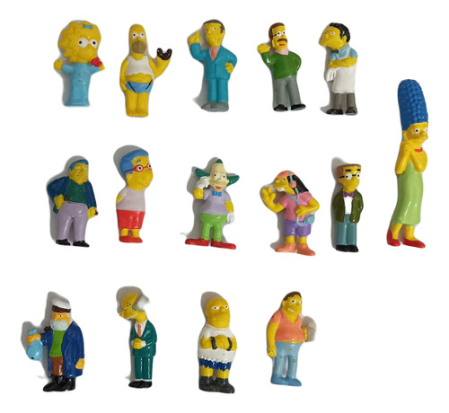 Lote X 15 Muñecos Los Simpsons Muñequitos