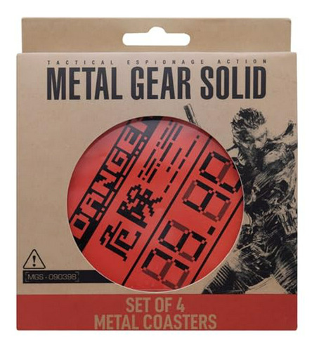 Set De 4 Posavasos De Edición Limitada De Metal Gear Solid