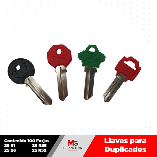 Forja Llave Para Duplicar R1 S6 E109 R55 R52