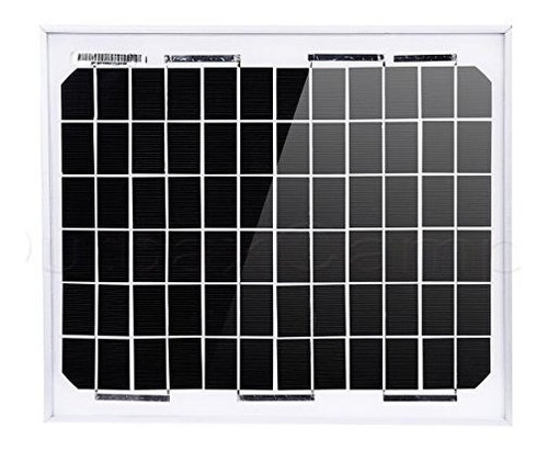Nuzamas 10 W 12 V Panel Solar Marco De Aluminio Cargador De 